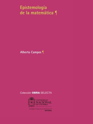 cover image of Epistemología de la matemática